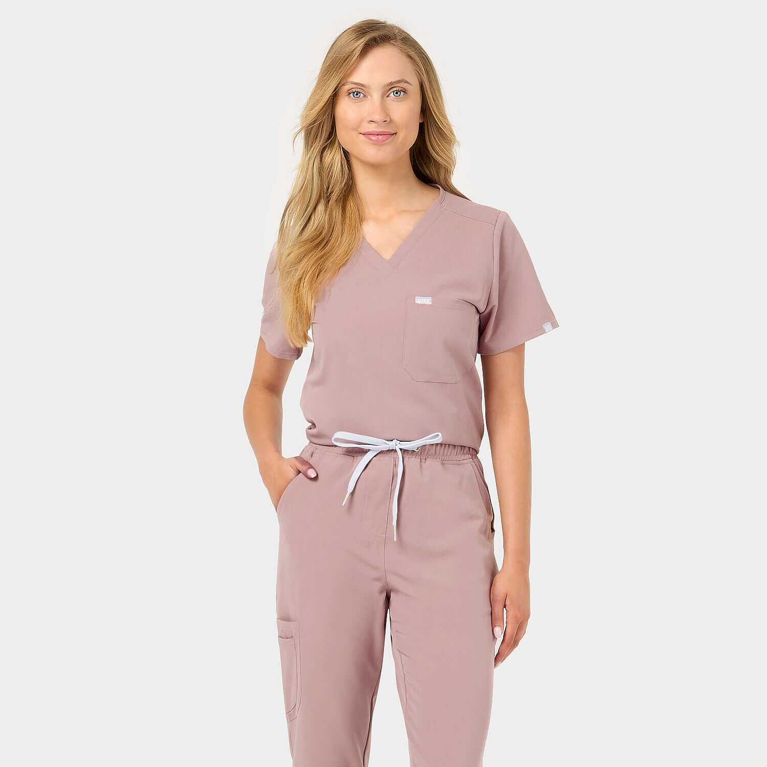 Bluza medyczna ARIA - DUSTY PINK - Image 2