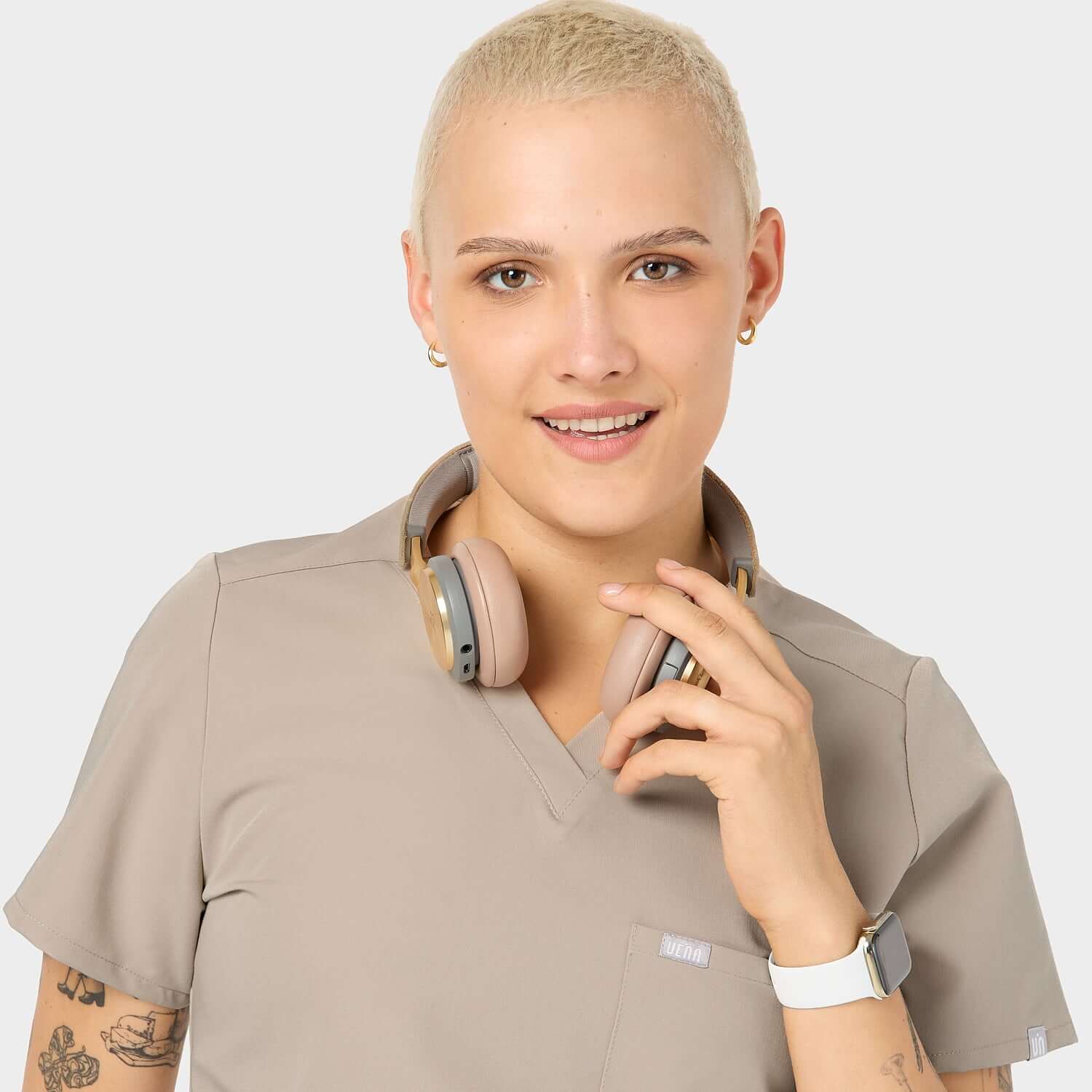 Bluza medyczna ARIA - LATTE - Image 3