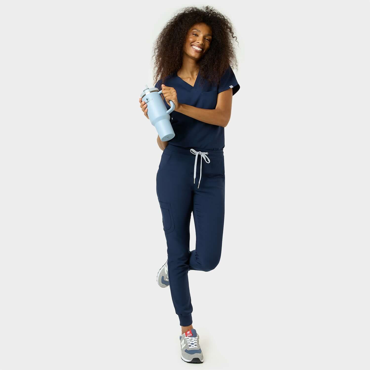 Bluza medyczna ARIA - NAVY - Image 2