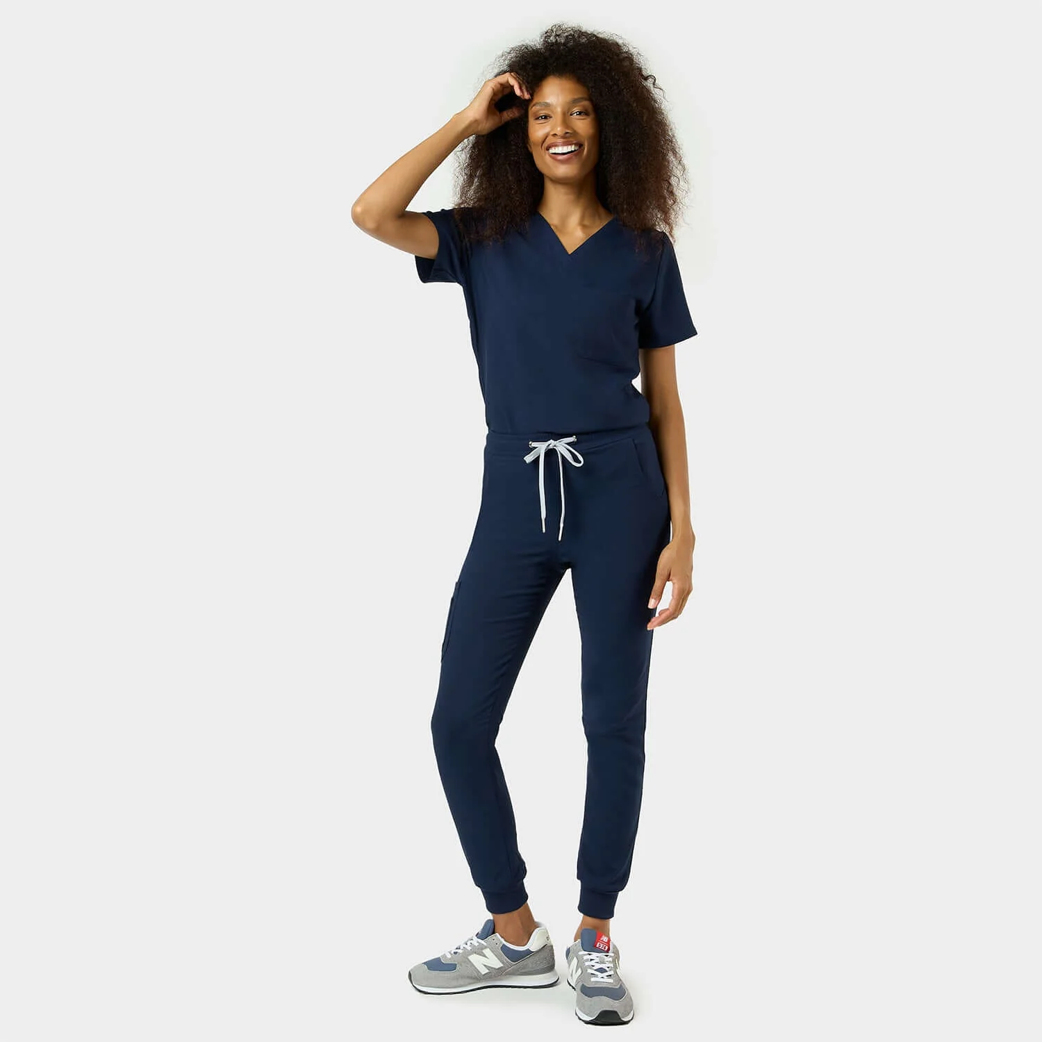 Bluza medyczna ARIA - NAVY - Image 3
