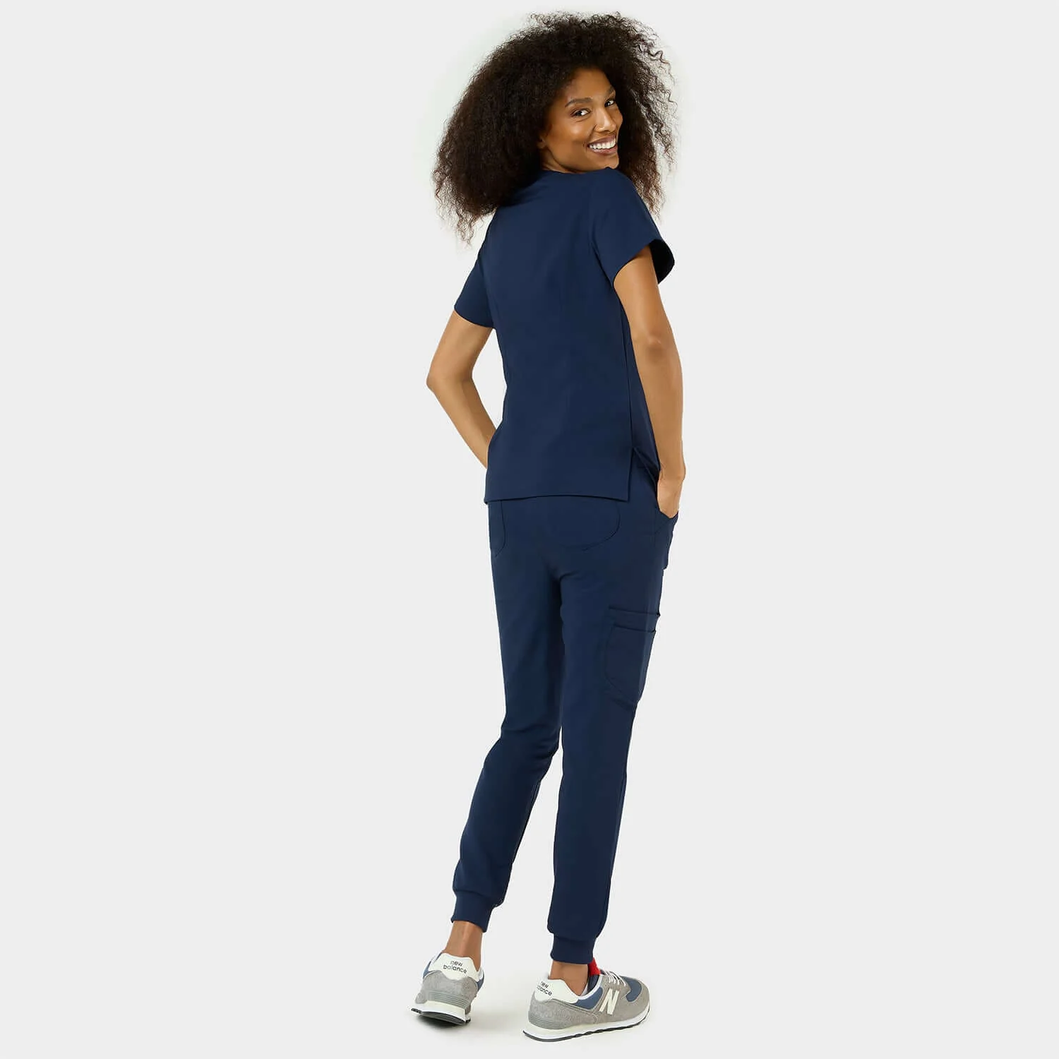 Bluza medyczna ARIA - NAVY - Image 5