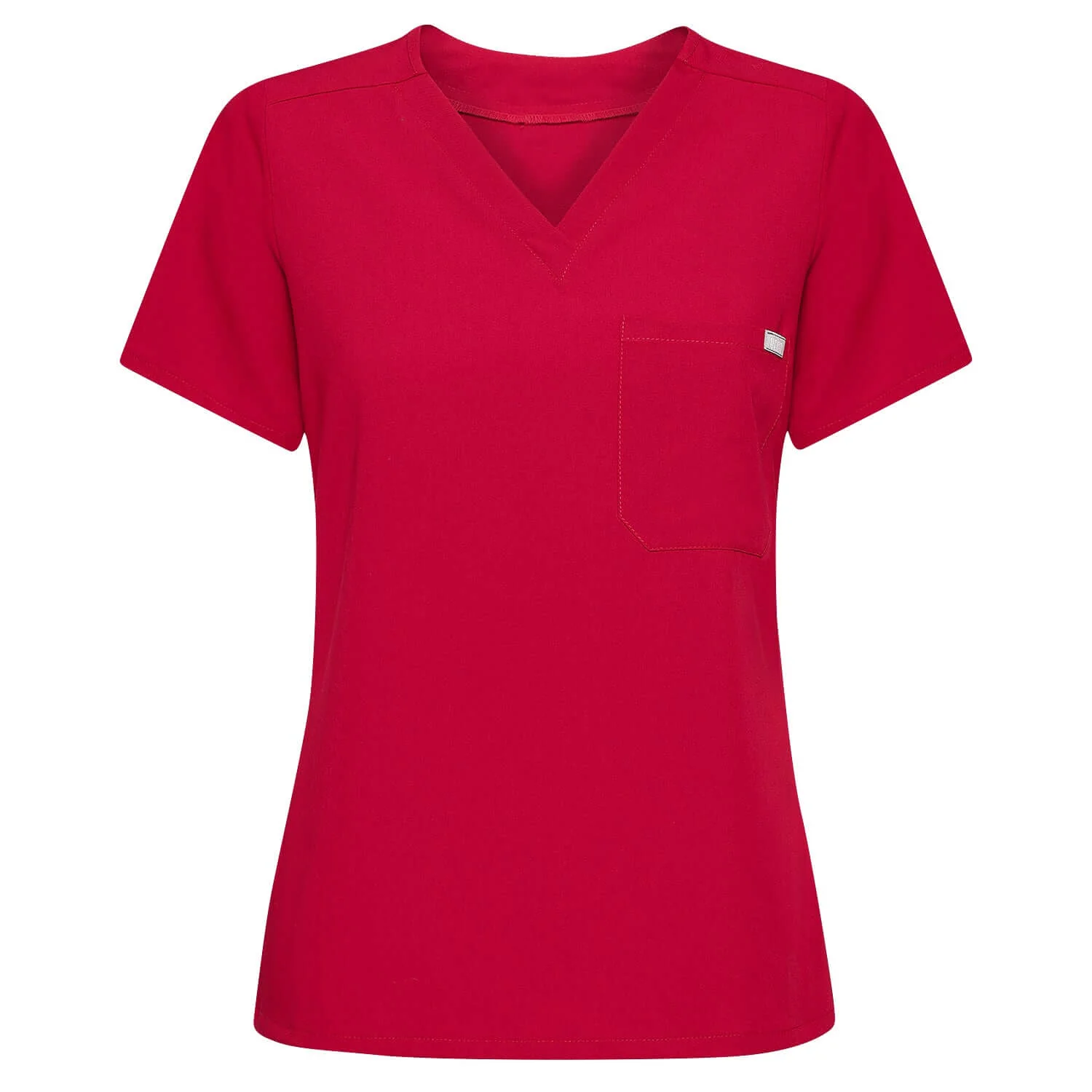 Bluza medyczna ARIA - RED CHERRY - Image 3