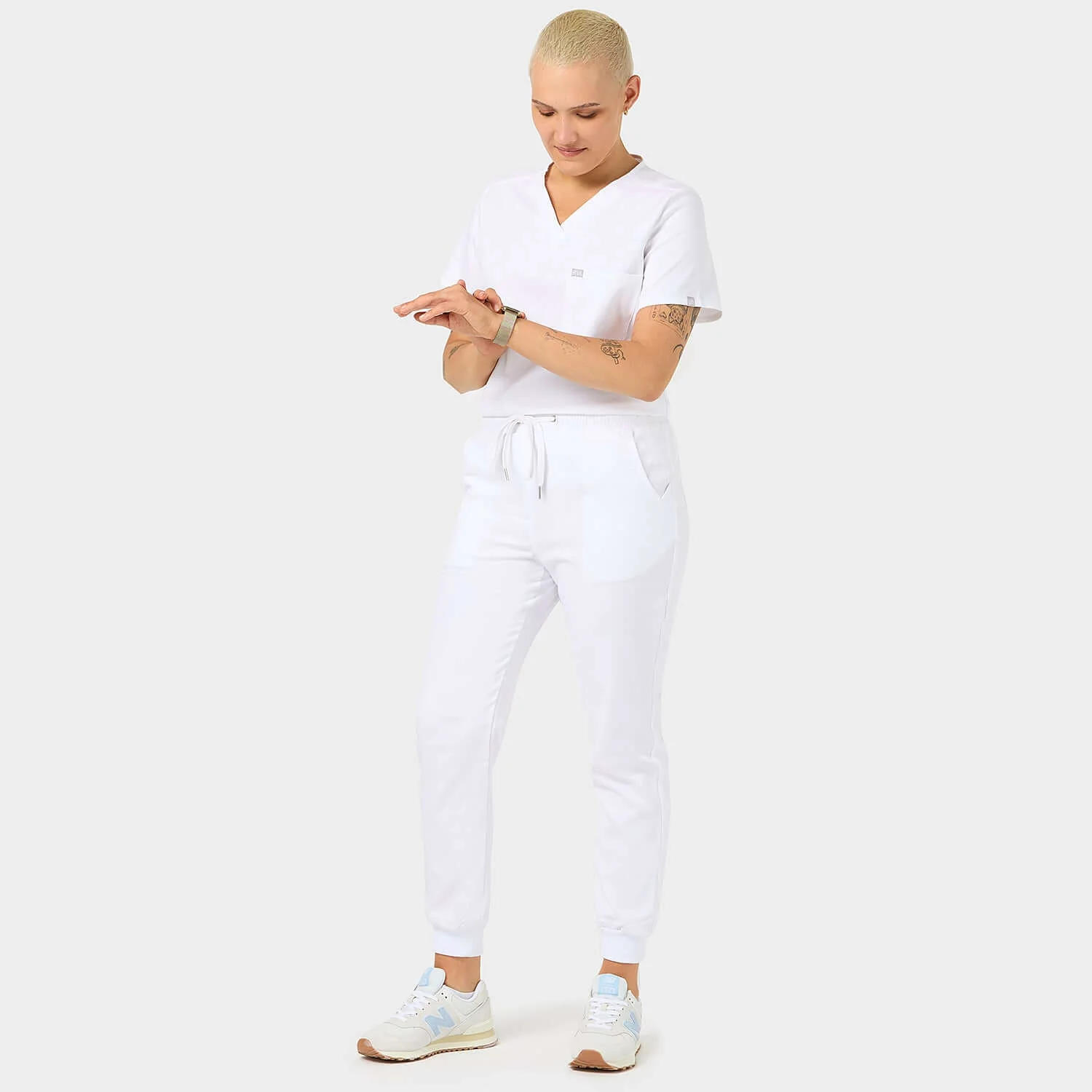 Bluza medyczna ARIA - WHITE - Image 2