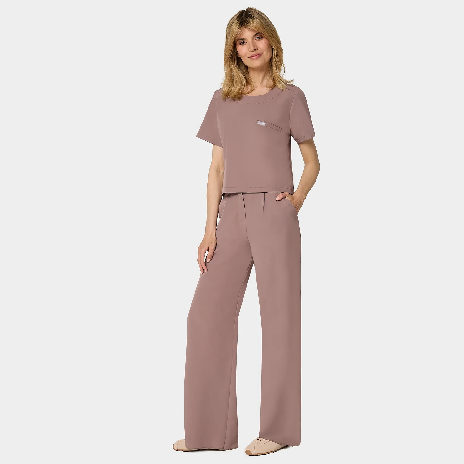 Bluza medyczna damska GAJA - LIGHT BROWN