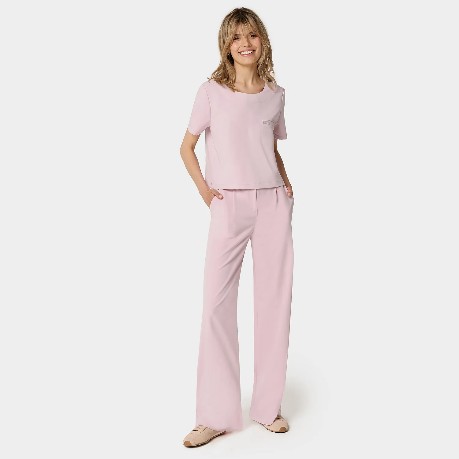 Bluza medyczna damska GAJA - PASTEL PINK