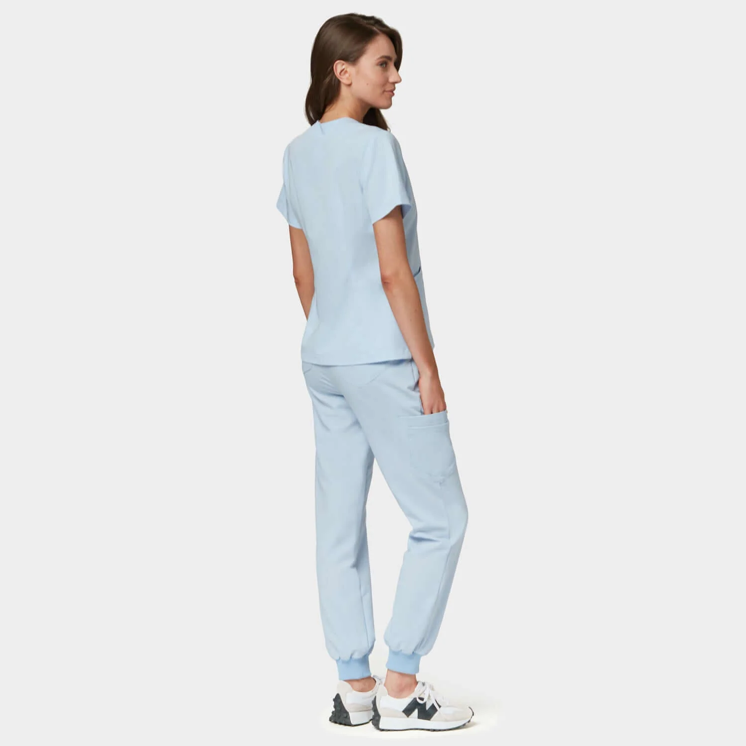 Bluza medyczna EMILY scrubs - BABY BLUE - Image 5