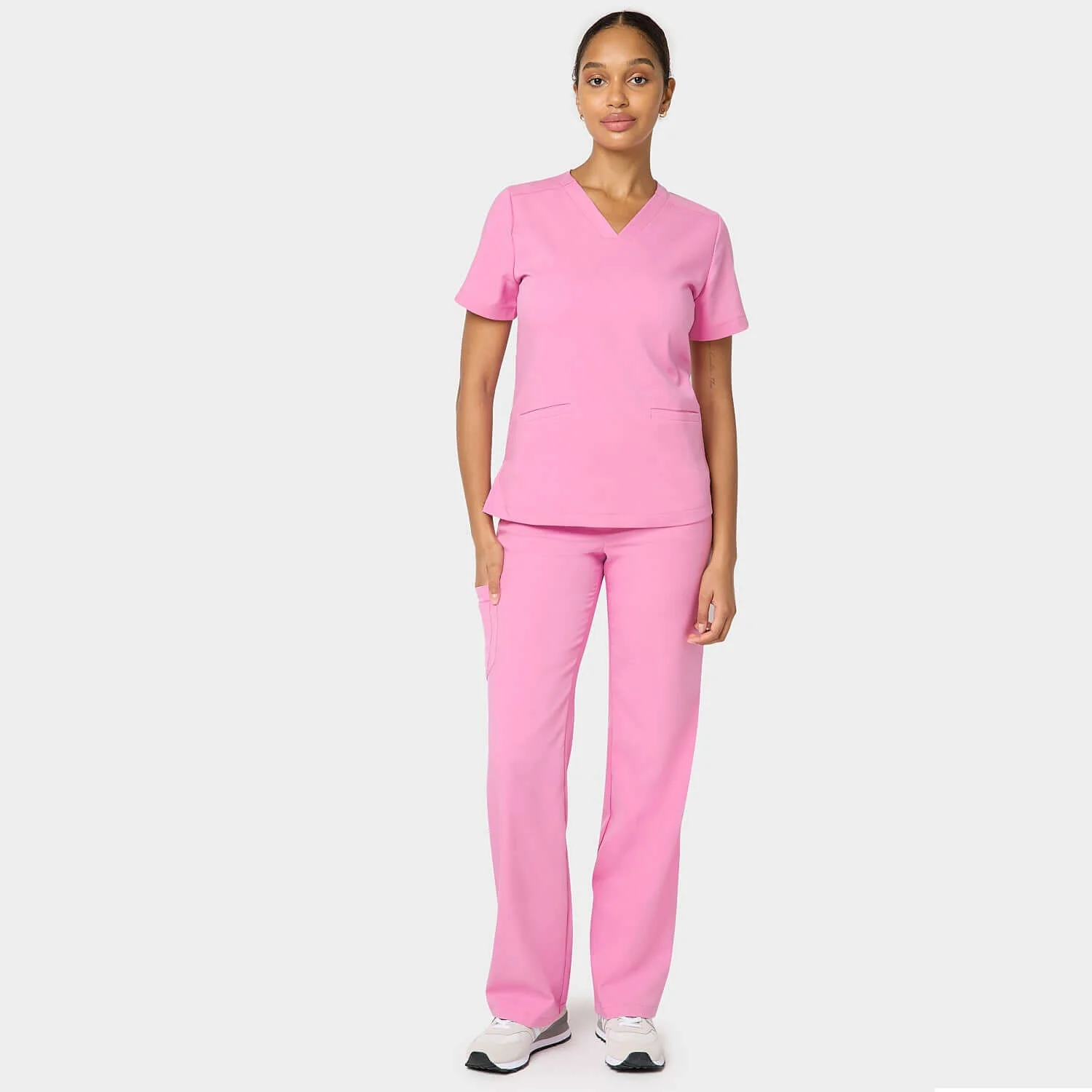 Bluza medyczna EMILY scrubs - CANDY PINK - Image 4