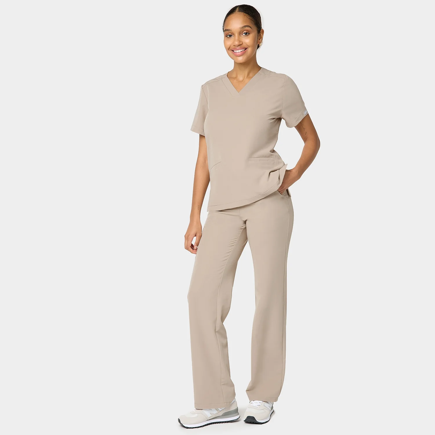Bluza medyczna EMILY scrubs - LATTE