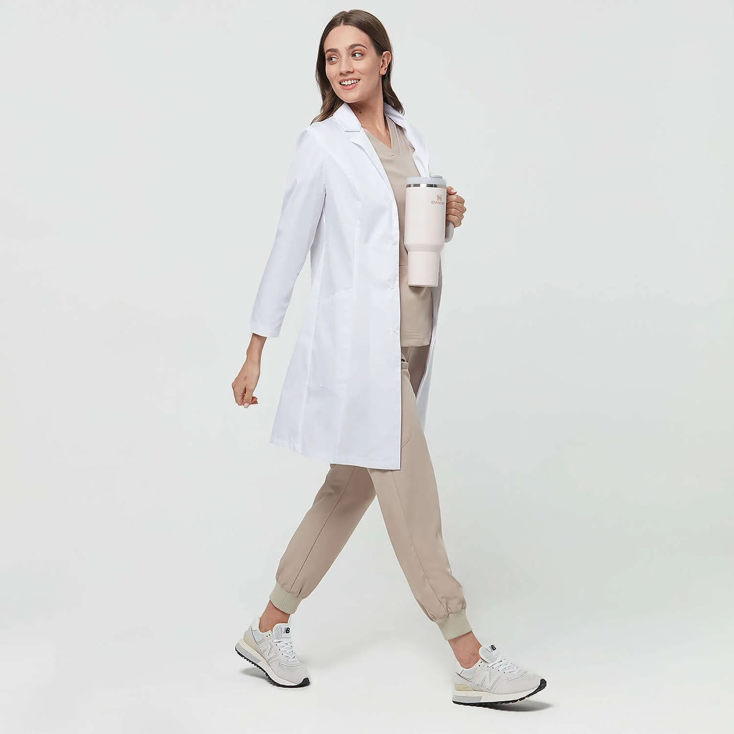 Bluza medyczna EMILY scrubs - LATTE - Image 5