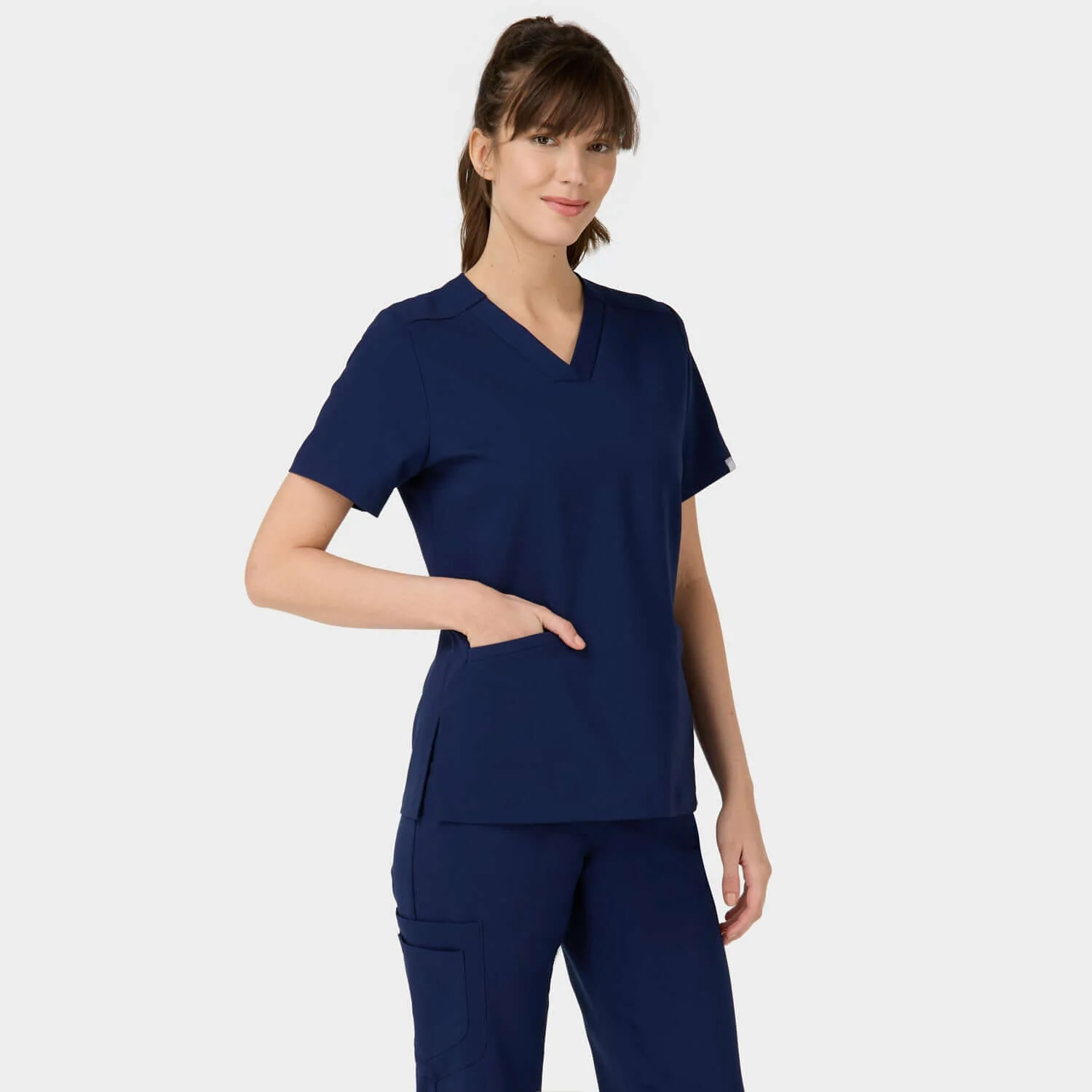Bluza medyczna EMILY scrubs - NAVY - Image 4