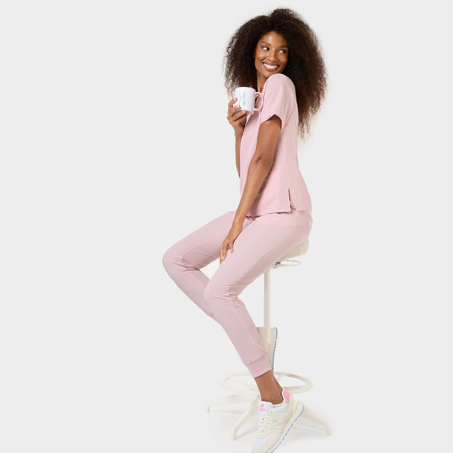 Bluza medyczna EMILY scrubs - PASTEL PINK