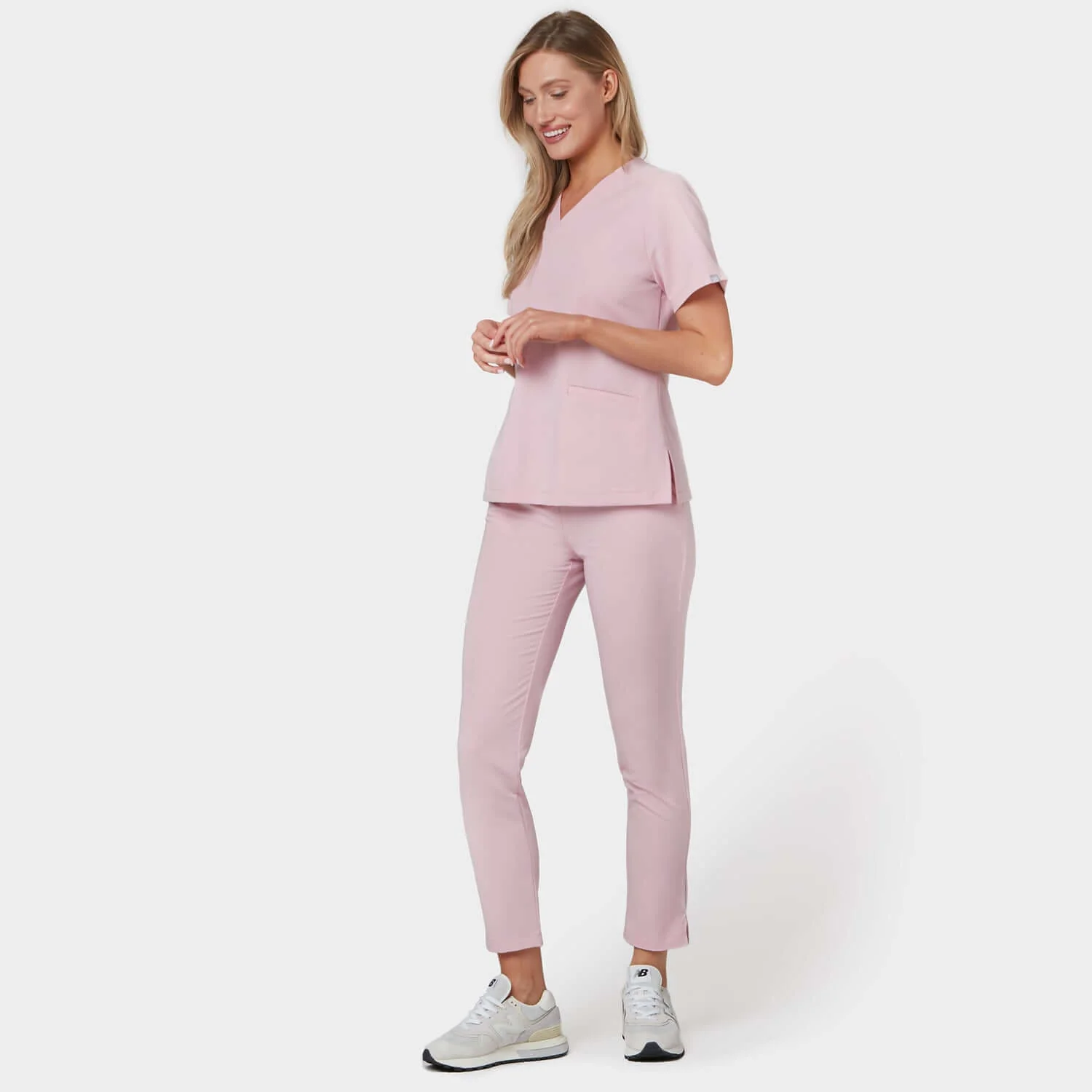 Bluza medyczna EMILY scrubs - PASTEL PINK - Image 4