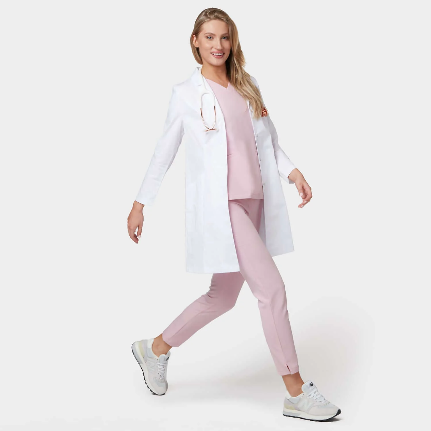 Bluza medyczna EMILY scrubs - PASTEL PINK - Image 5