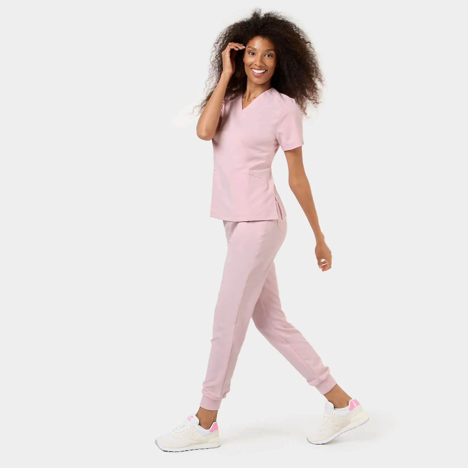 Bluza medyczna EMILY scrubs - PASTEL PINK - Image 8