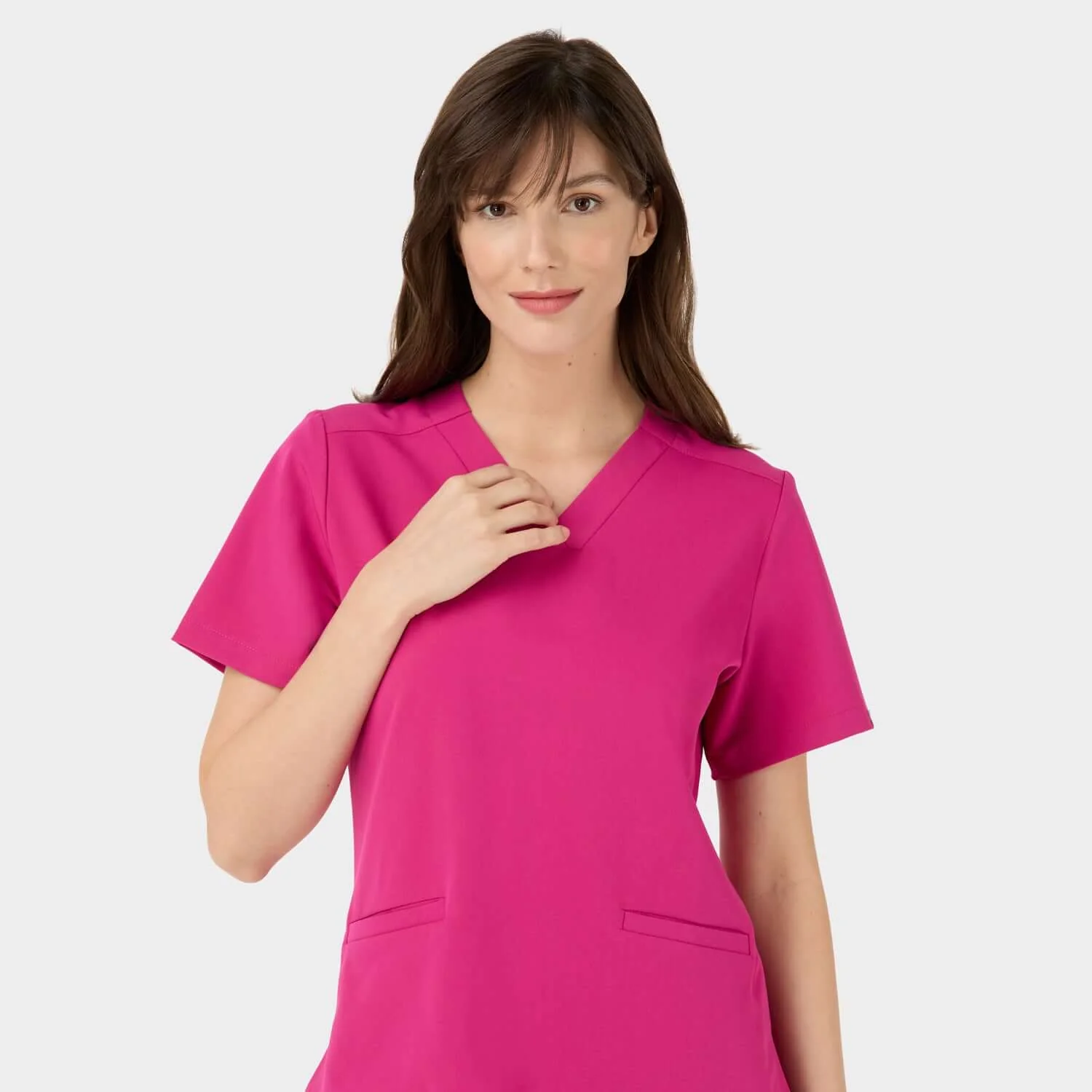 Bluza medyczna EMILY scrubs - RASPBERRY SORBET - Image 5
