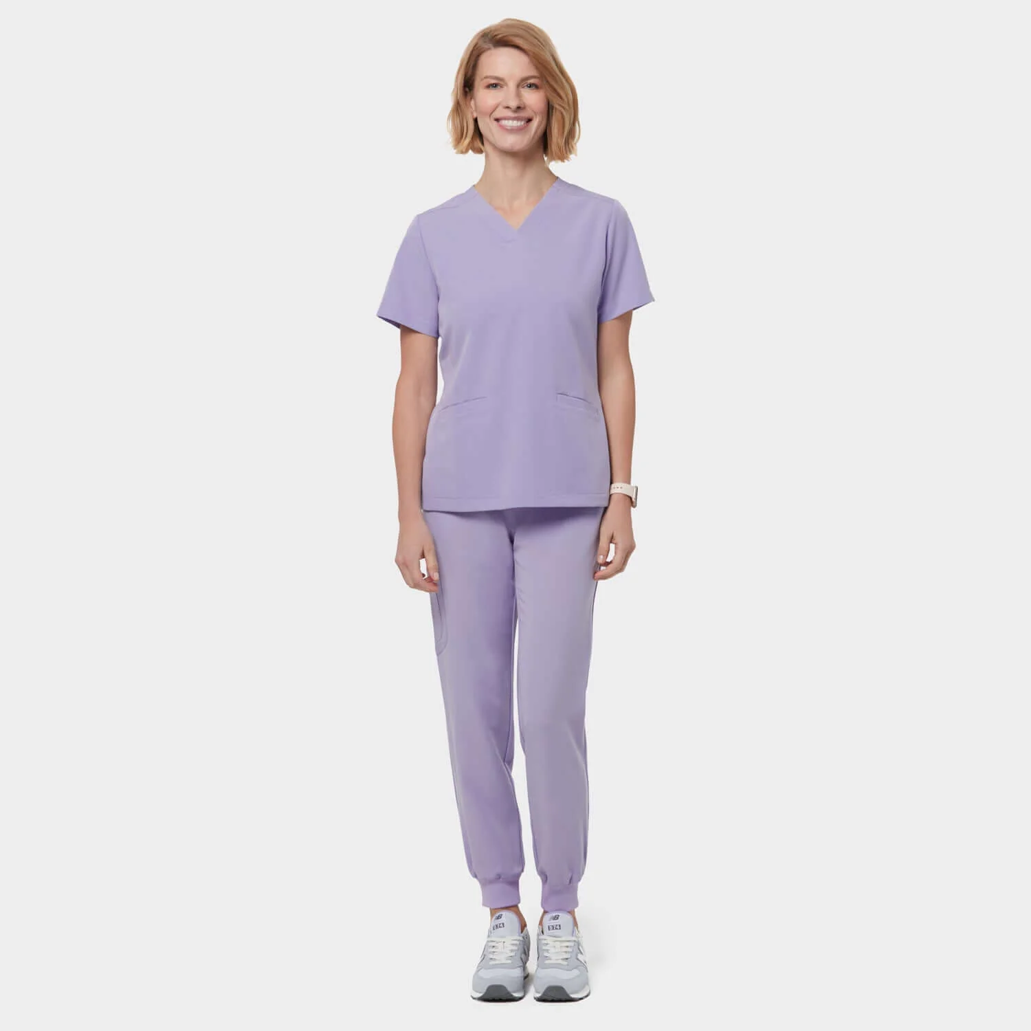 Bluza medyczna EMILY scrubs - SOFT LILAC - Image 4