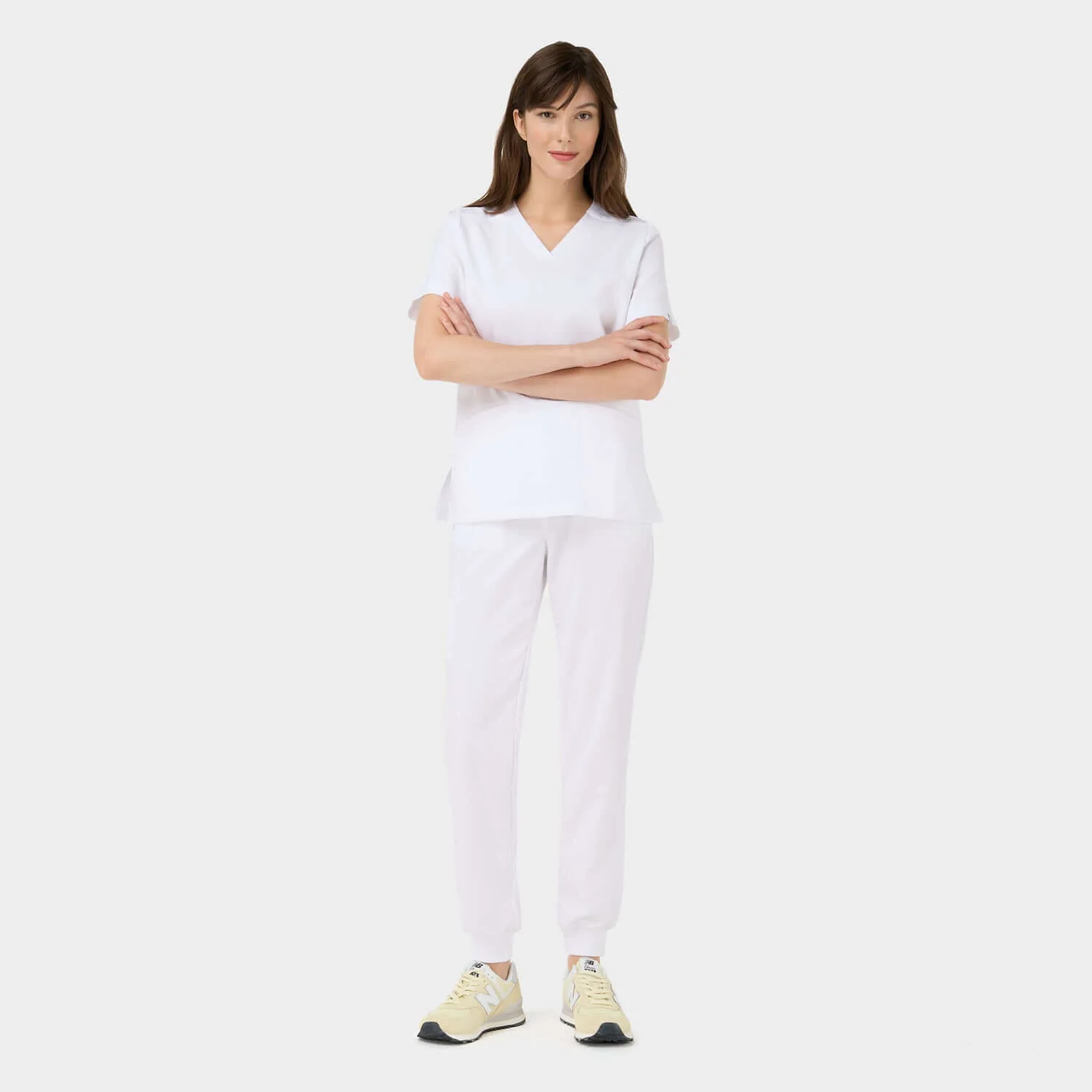 Bluza medyczna EMILY scrubs - WHITE - Image 5