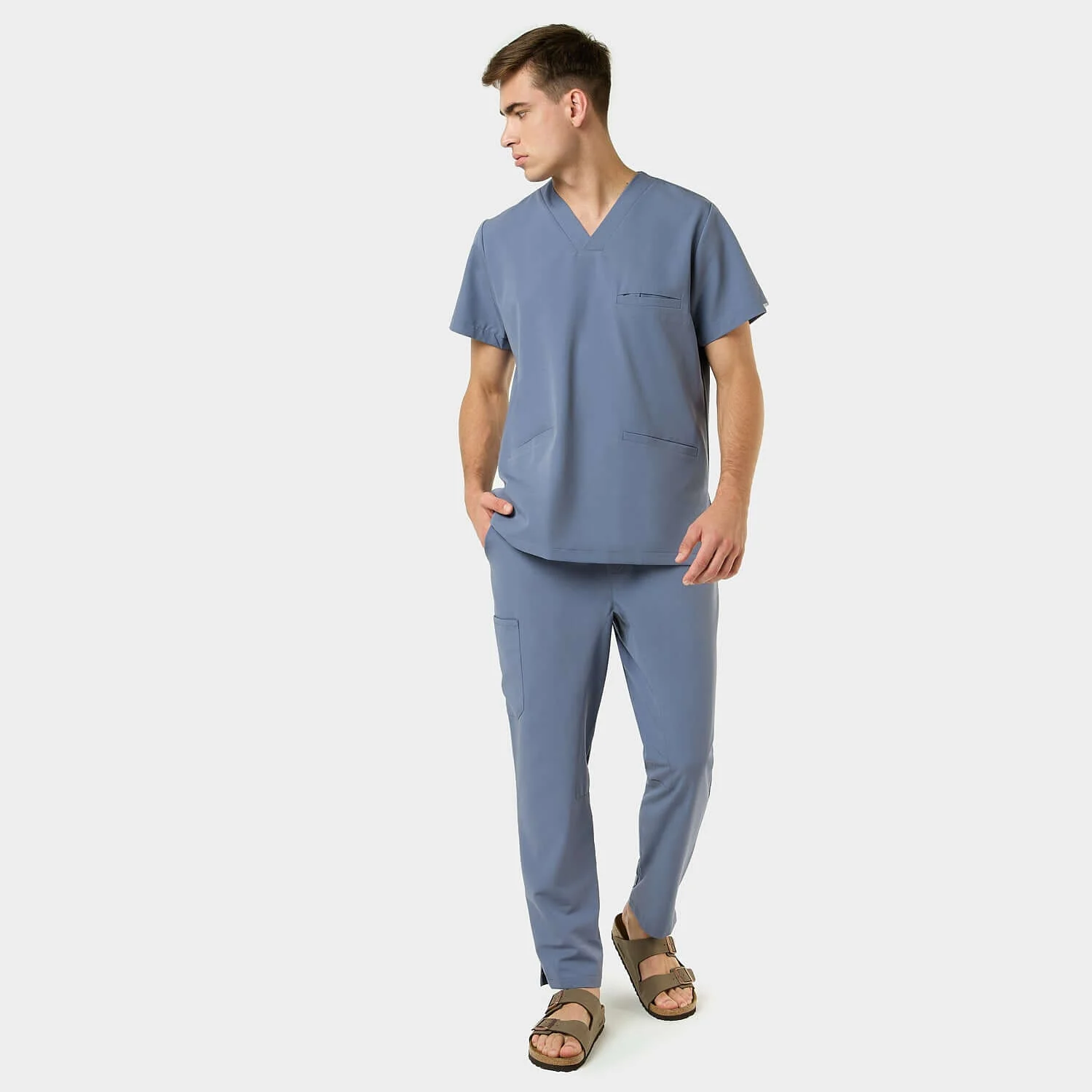 Bluza medyczna męska LOGAN - INK BLUE - Image 2