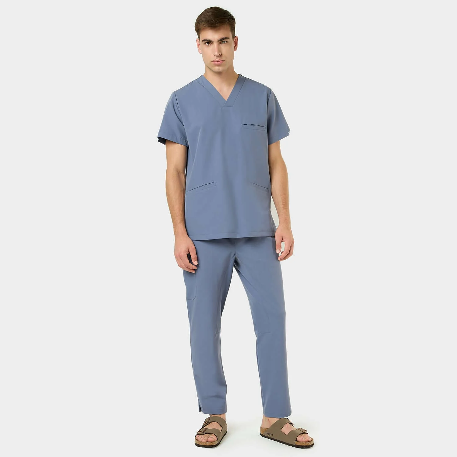 Bluza medyczna męska LOGAN - INK BLUE - Image 3