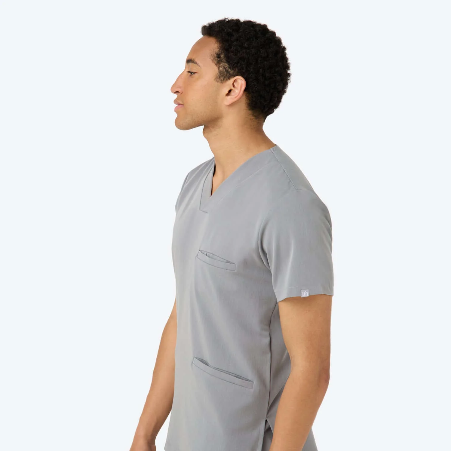 Bluza medyczna męska LOGAN - MISTY GREY - Image 4