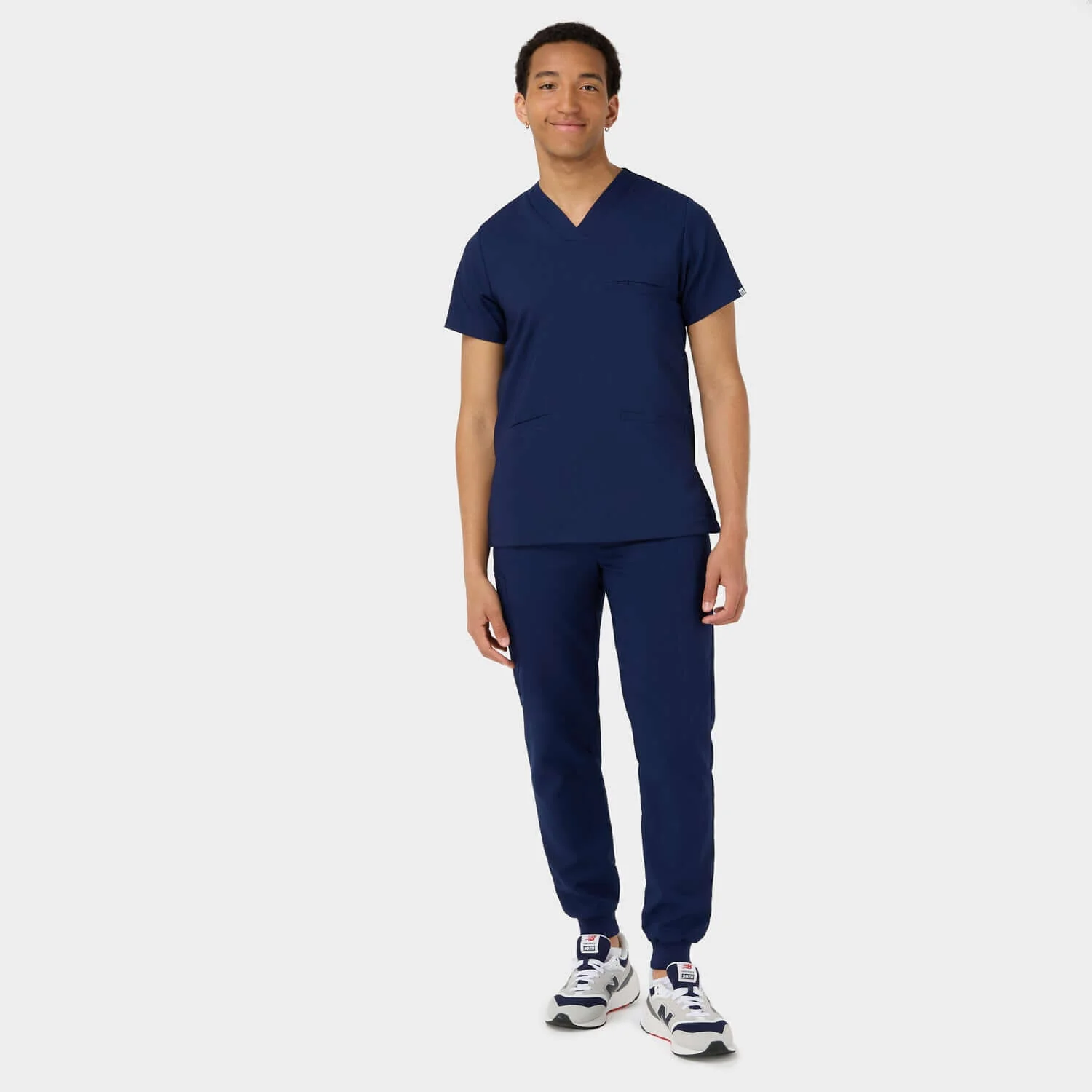 Bluza medyczna męska LOGAN - NAVY - Image 4