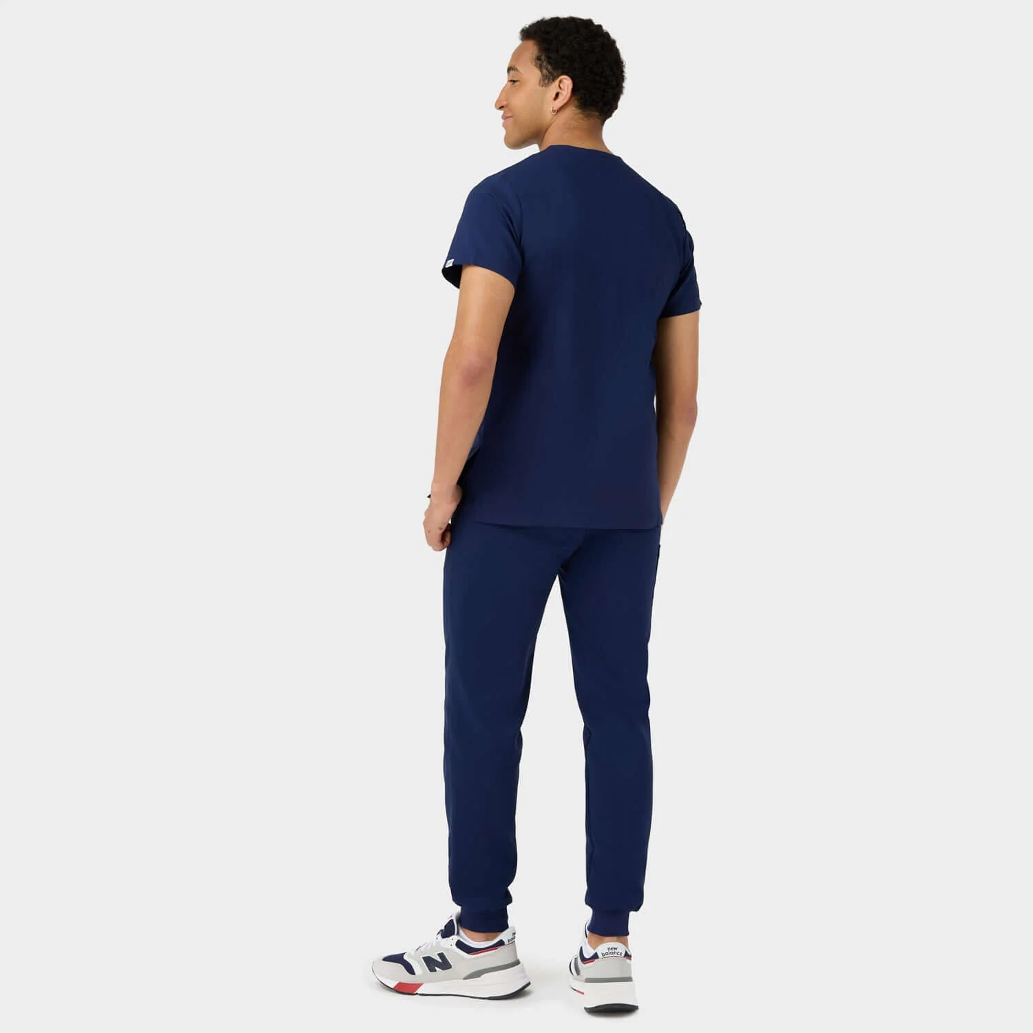 Bluza medyczna męska LOGAN - NAVY - Image 5