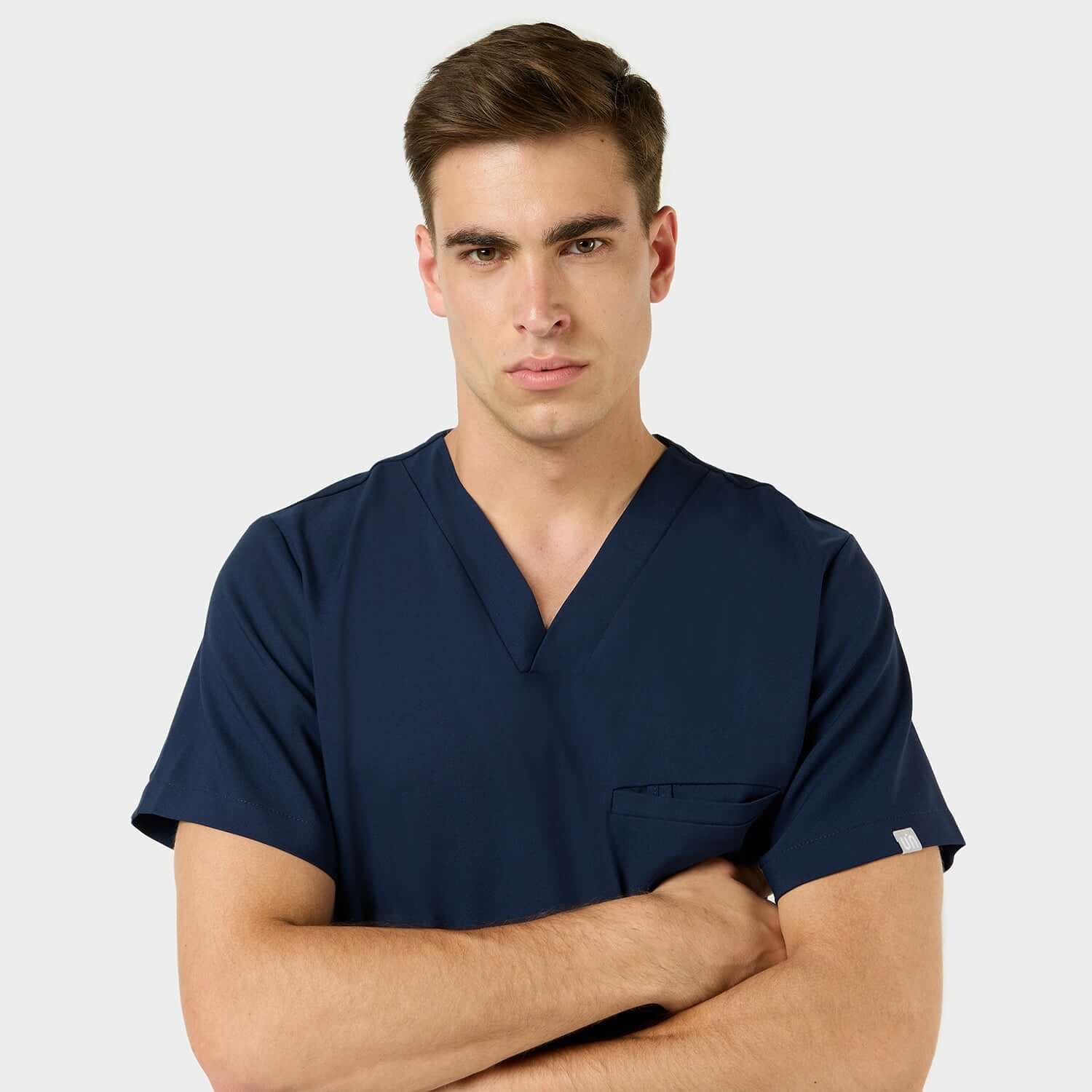 Bluza medyczna męska LOGAN - NAVY - Image 8