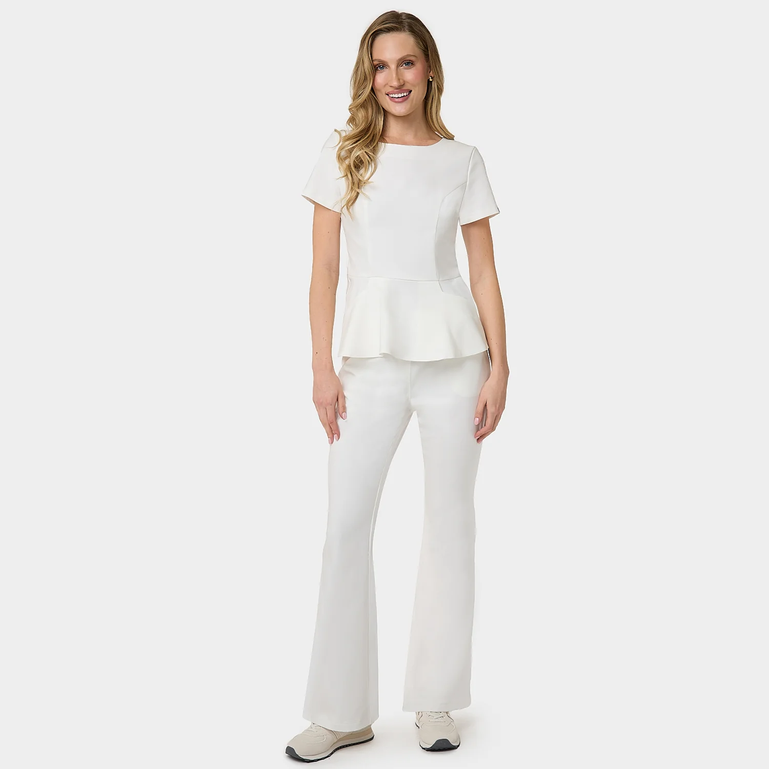 Bluza medyczna z baskinką KIM - CREAM