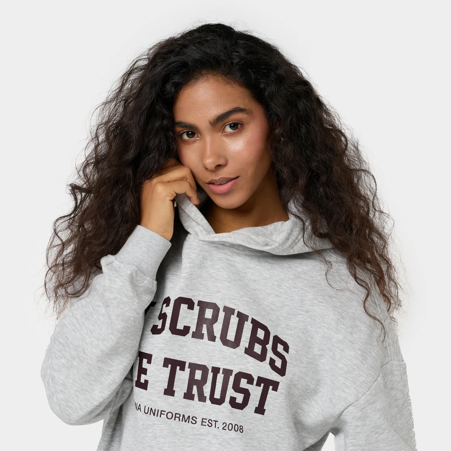 Bluza z kapturem GRAY/BROWN - Image 2