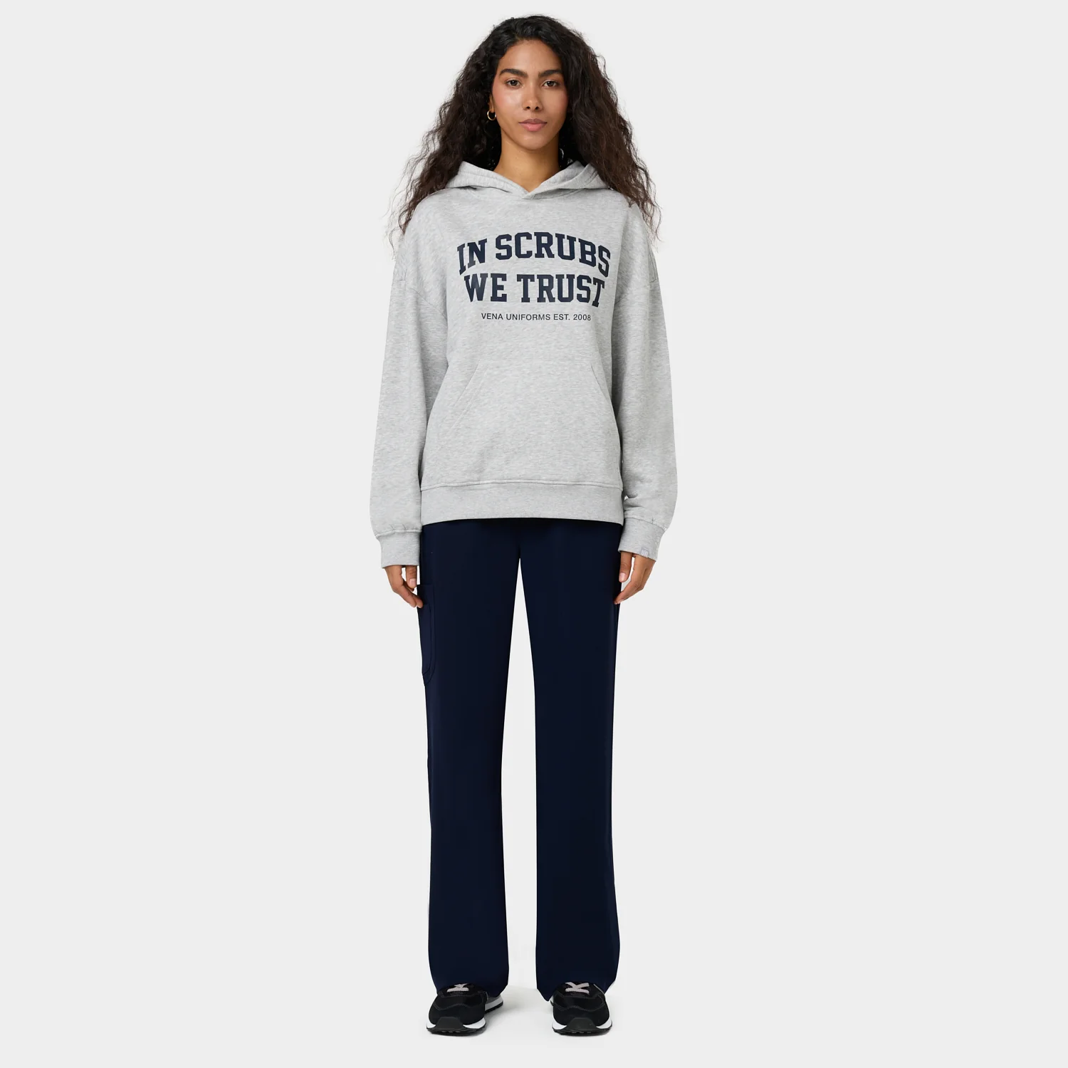 Bluza z kapturem GRAY/NAVY - Image 2