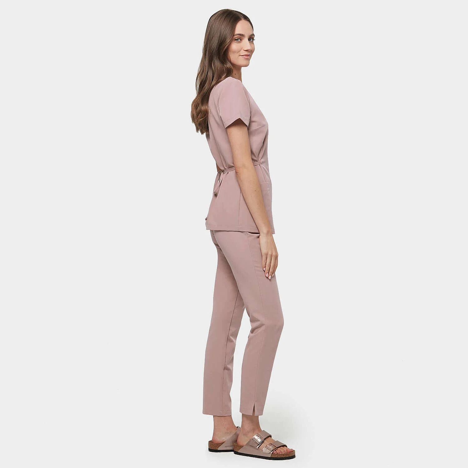 Fartuszek medyczny KATE - DUSTY PINK - Image 4