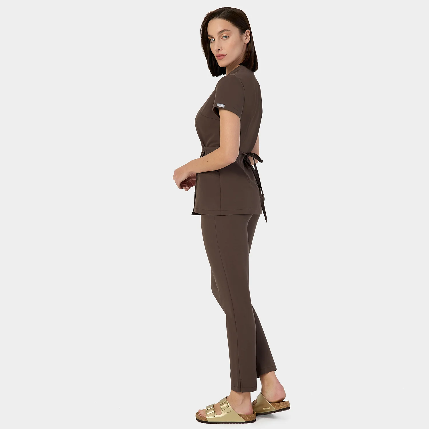 Fartuszek medyczny KATE - MILK CHOCOLATE - Image 3