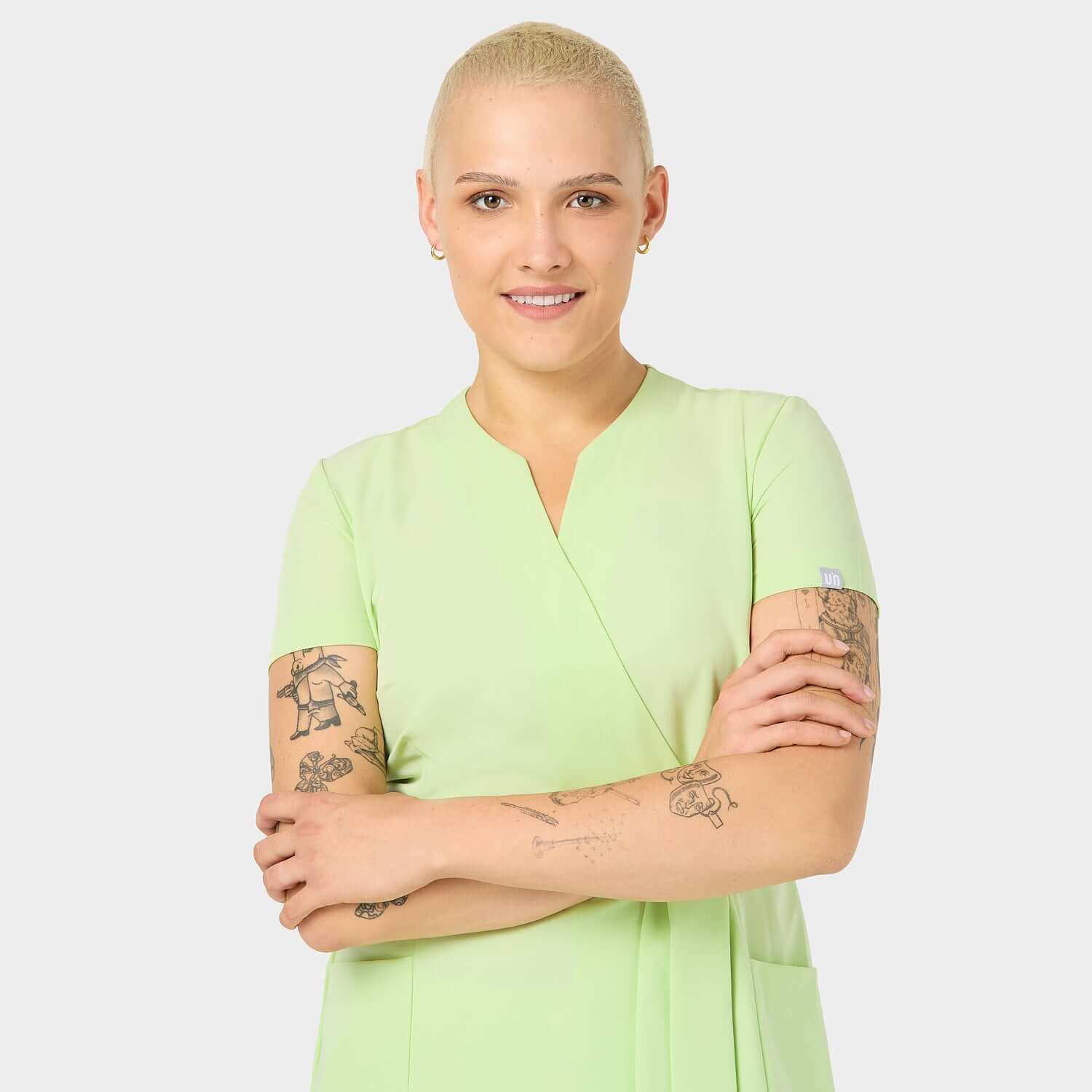 Fartuszek medyczny SOPHIA - MATCHA - Image 5