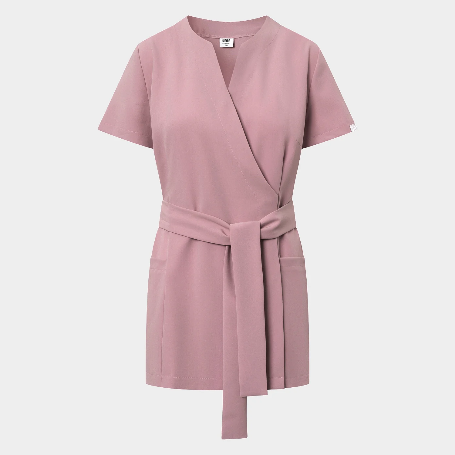 Fartuszek medyczny wiązany SOPHIA - BLOSSOM PINK - Image 6