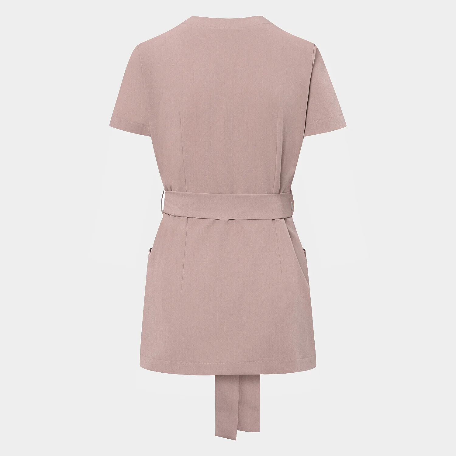 Fartuszek medyczny wiązany SOPHIA - DUSTY PINK - Image 10