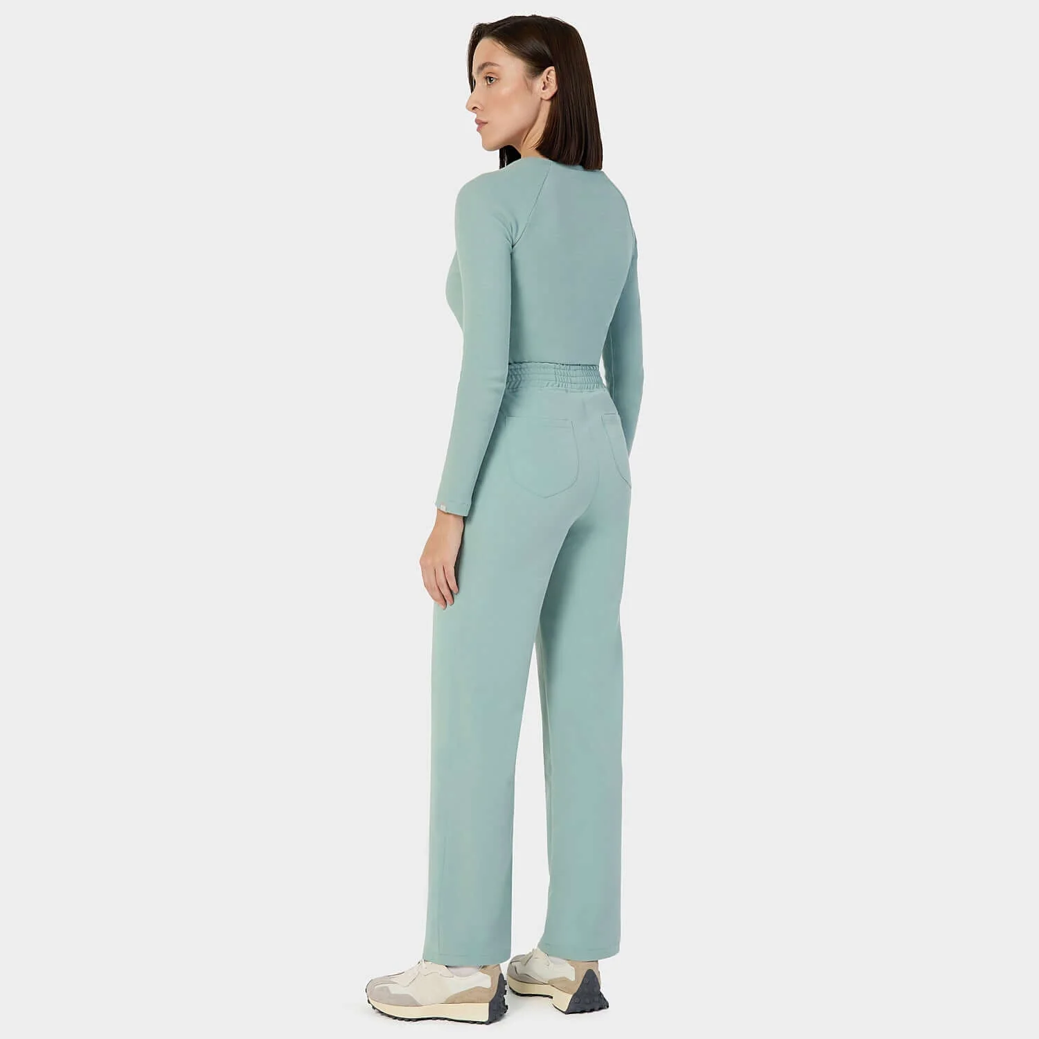 Longsleeve medyczny damski - SAGE GREEN - Image 2