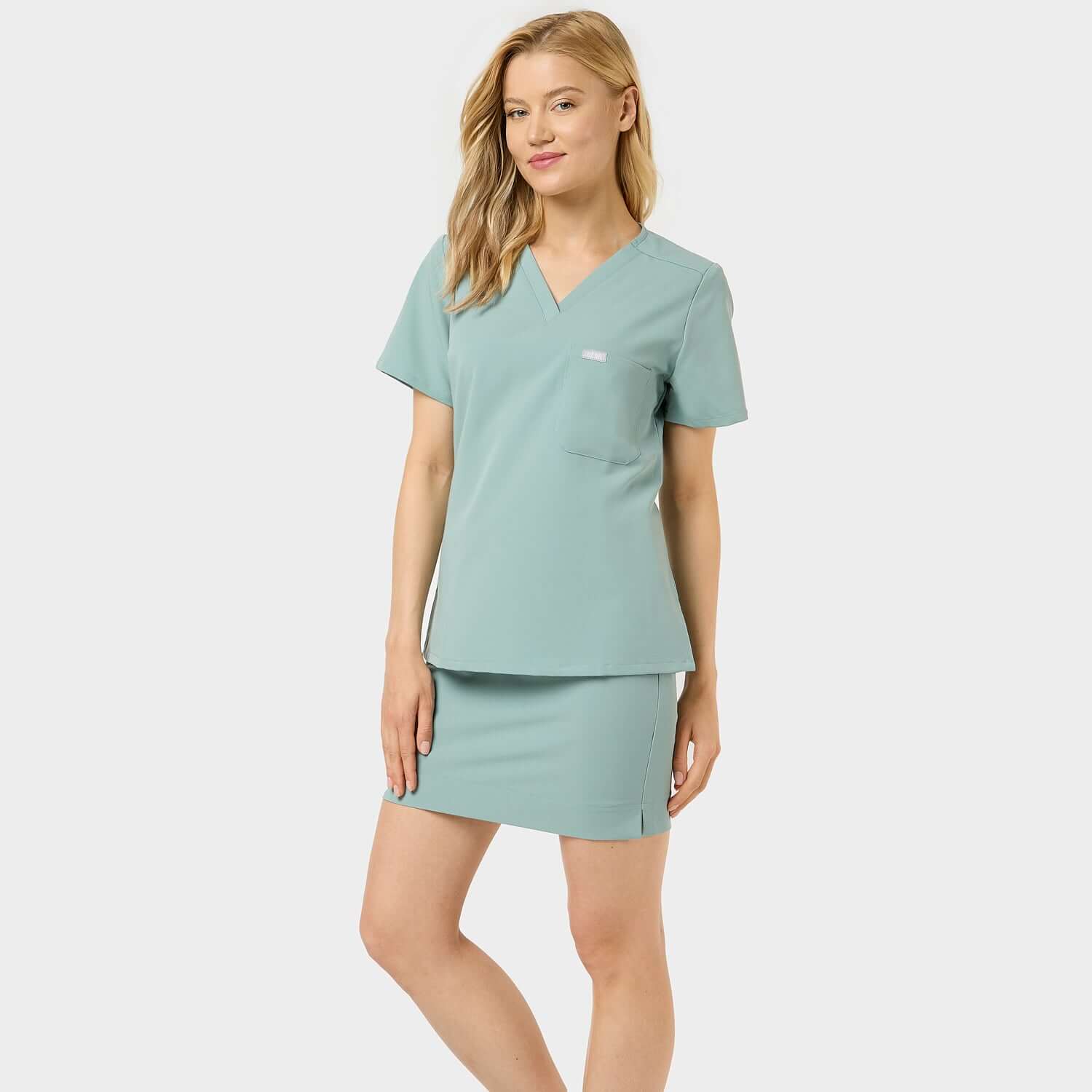 Spódnica medyczna VIKI - SAGE GREEN - Image 2