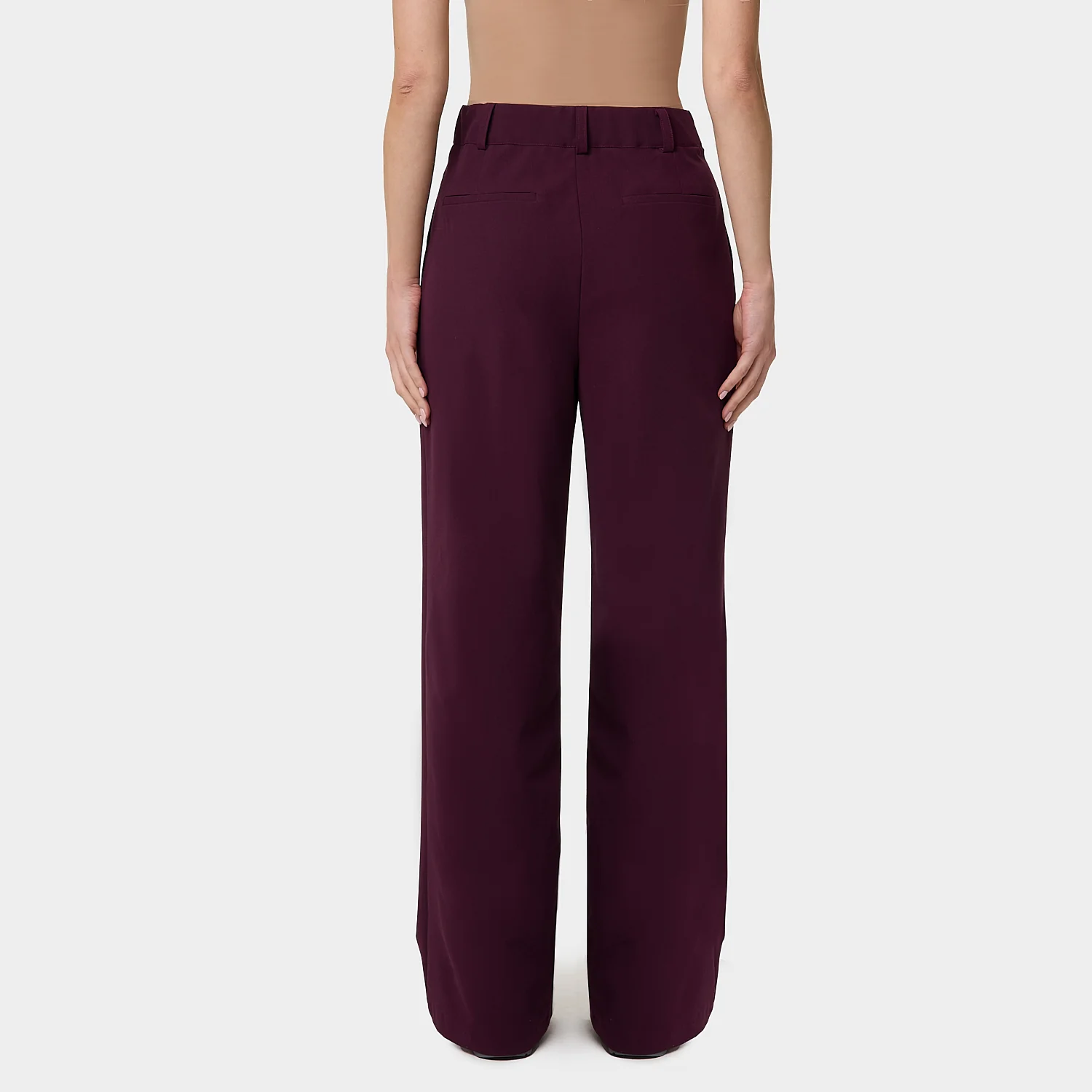 Spodnie medyczne damskie Aura BURGUNDY - Image 4