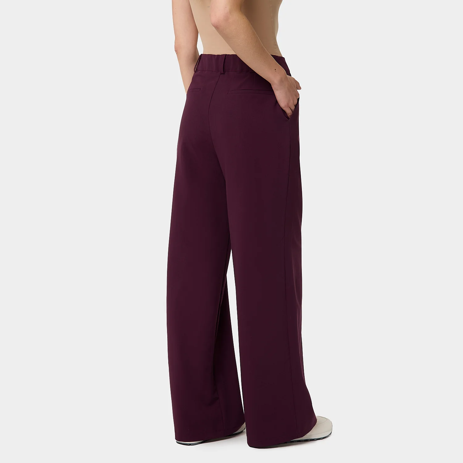 Spodnie medyczne damskie Aura BURGUNDY - Image 5
