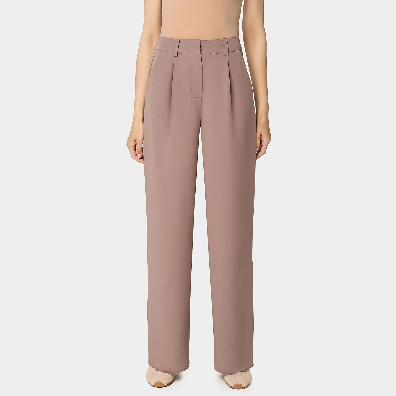 Spodnie medyczne damskie Aura - LIGHT BROWN - Image 3