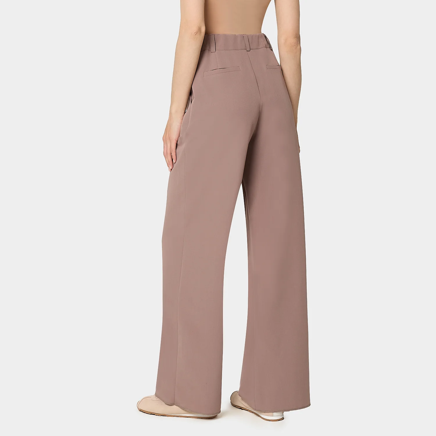 Spodnie medyczne damskie Aura - LIGHT BROWN - Image 4