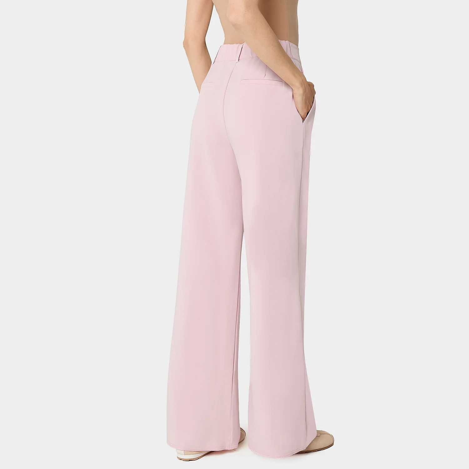 Spodnie medyczne damskie Aura PASTEL PINK - Image 3