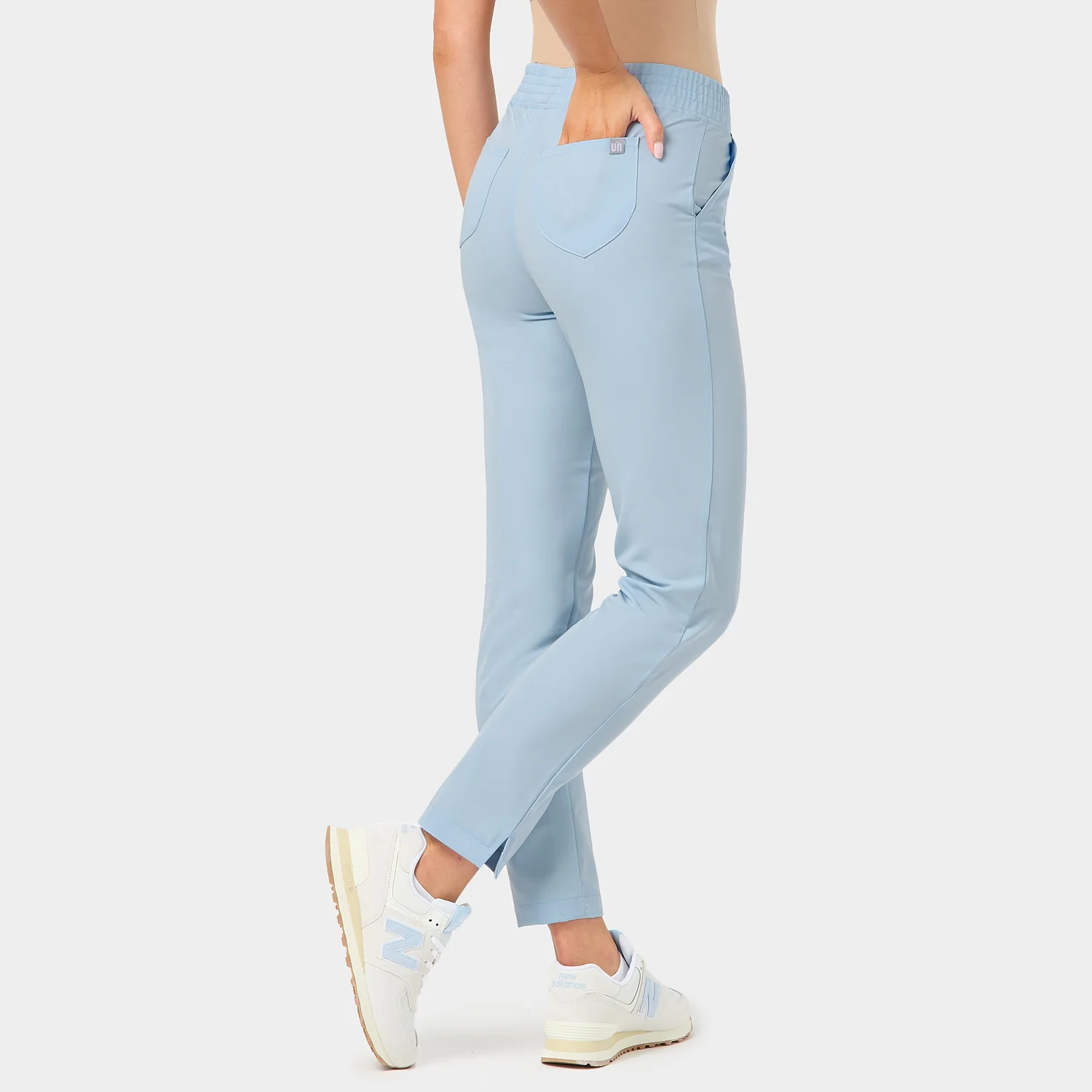 Spodnie medyczne damskie - BABY BLUE