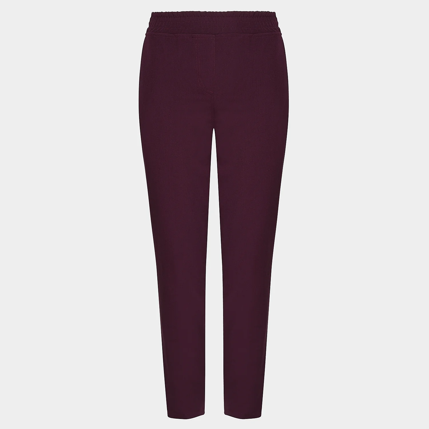 Spodnie medyczne damskie - BURGUNDY - Image 3