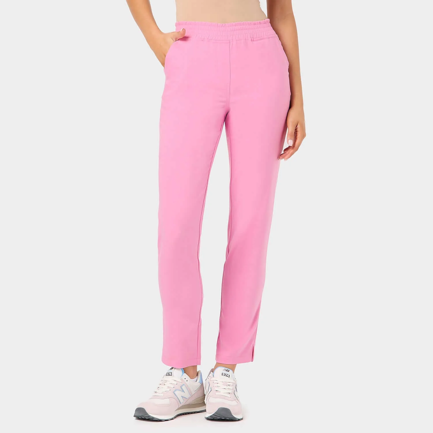 Spodnie medyczne damskie - CANDY PINK - Image 2
