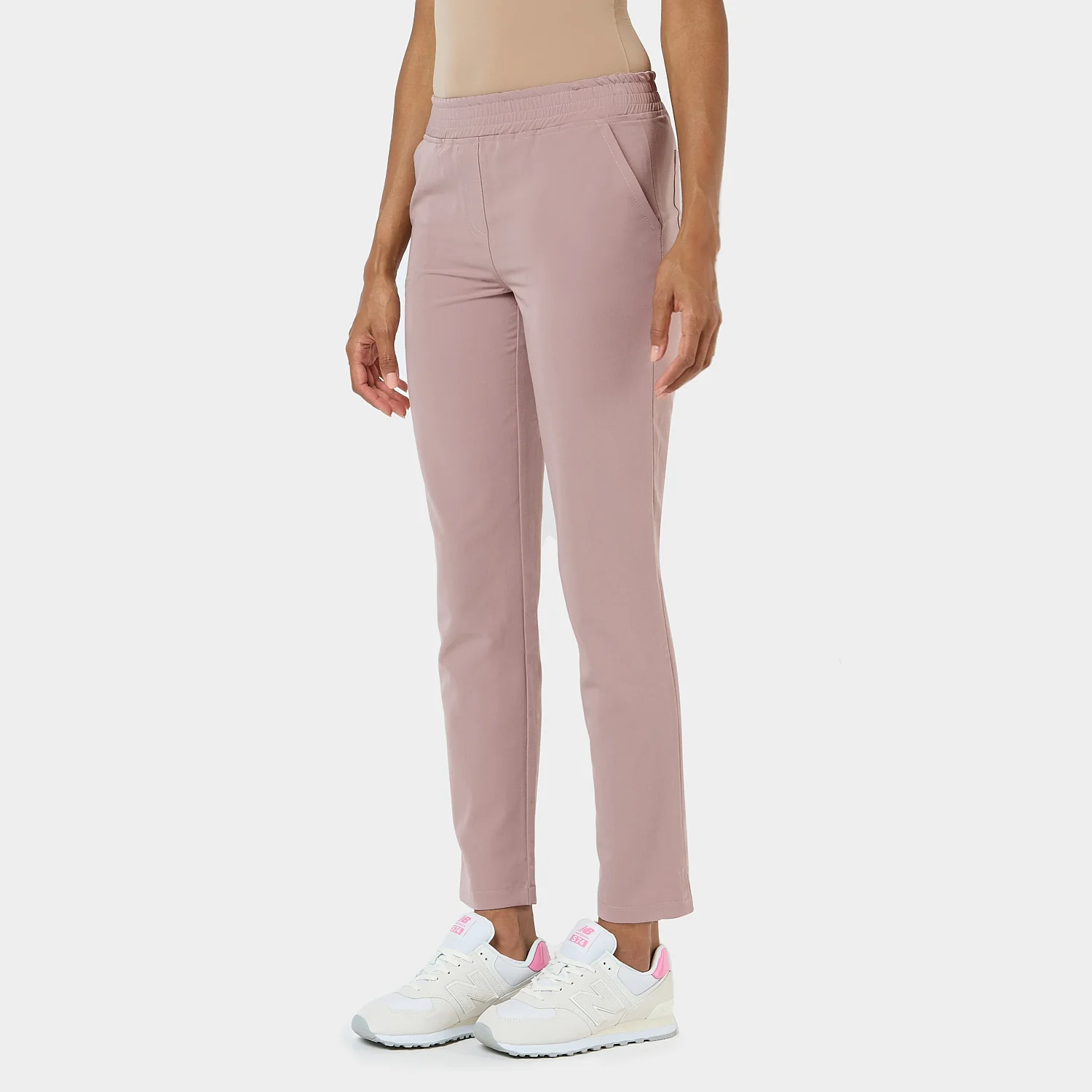 Spodnie medyczne damskie - DUSTY PINK - Image 2