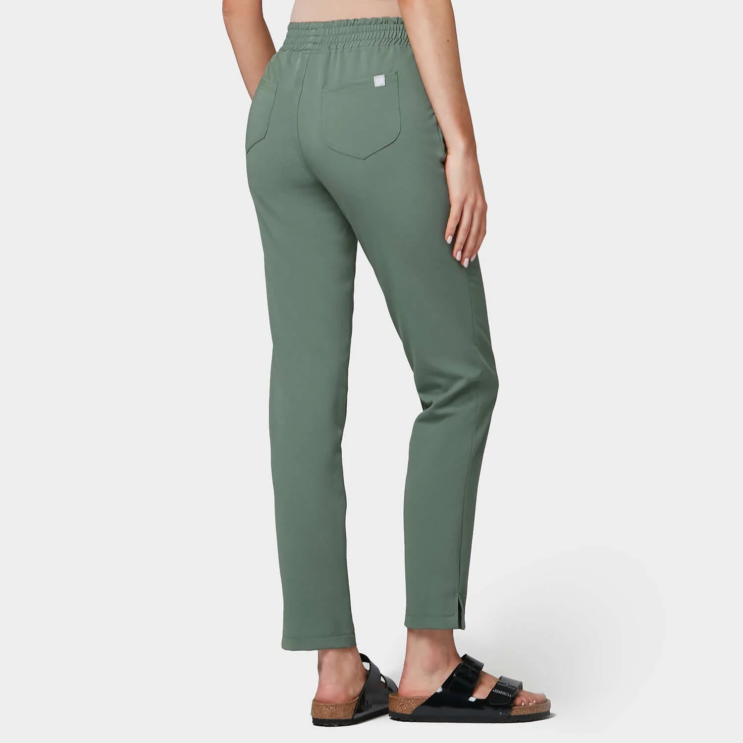 Spodnie medyczne damskie - EUCALYPTUS GREEN