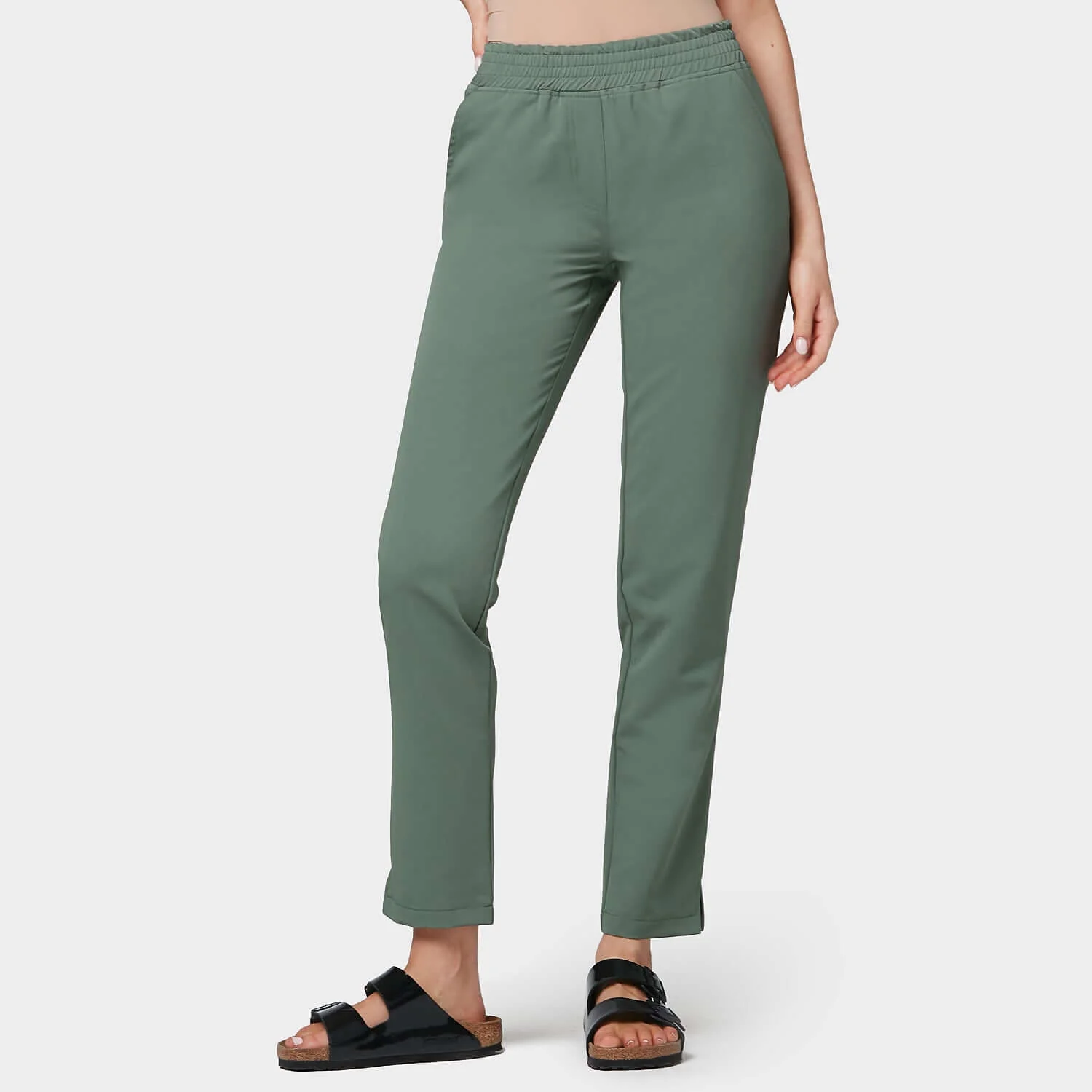 Spodnie medyczne damskie - EUCALYPTUS GREEN - Image 2