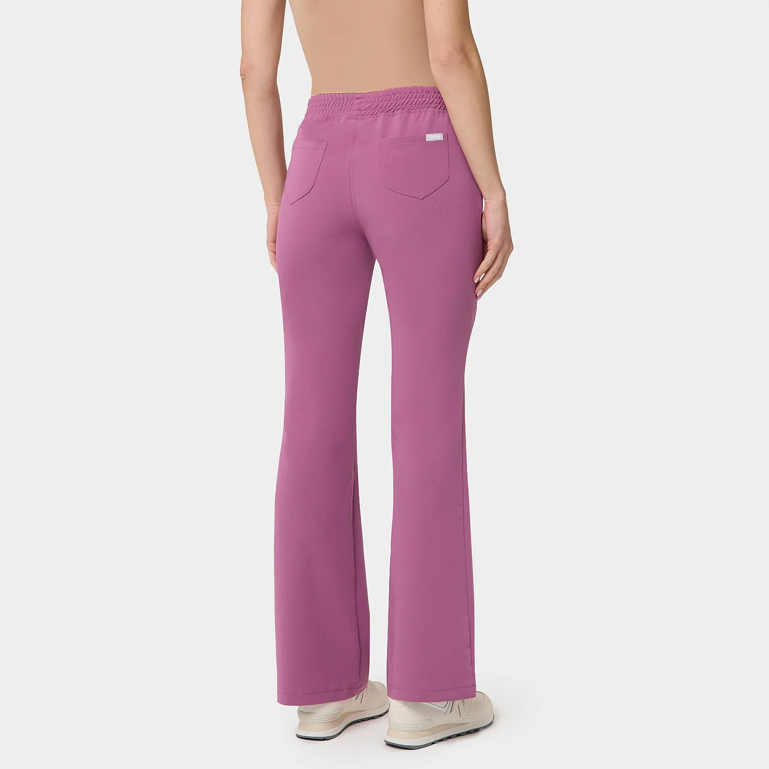 Spodnie medyczne damskie flare BERRY CRUSH - Image 4