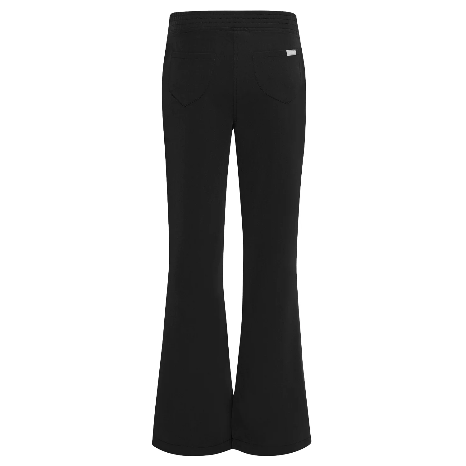 Spodnie medyczne damskie flare BLACK - Image 4